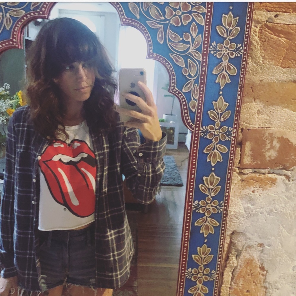Band tee shirt.
